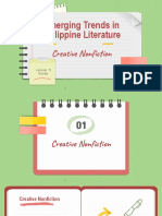 Emerging Trends in Philippine Literature: Creative Nonfiction