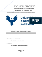 Informe n4 Laboratorio de Mecanica de Fluidos