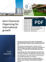 Kent Chemical: Organizing For International Growth: Strategy Implementation - Group 16