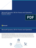 Microsoft Dynamics 365 For Finance and Operations, Business Edition