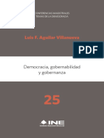 Democracia, Obernabilidad y Gobernanza. Luis Aguilar