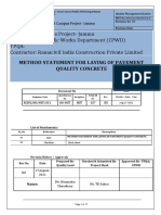 MS For Pavement Quality Concrete Work