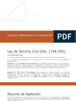 Recursos Administrativos en Materia de Servicio Civil