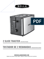 2 Slice Toaster Tostador de 2 Rebanadas