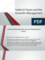 Frederick Taylor and The Scientific Management