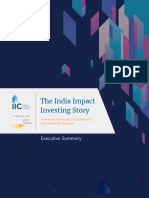 India Impact Investing Story - Exec Summary - Asha Impact