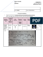 Chemistry 1 Performance Task 3: M A N D A L U Y O N G