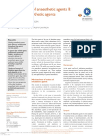 Pharmacology of Anaesthetic Agents II: Inhalation Anaesthetic Agents