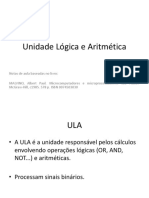 Aula2 - Unidade Lógica e Aritmética