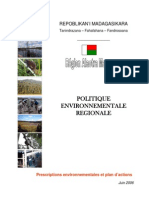 Politique Environnementale Régionale - Alaotra Mangoro (Région Alaotra Mangoro - 2006)