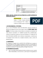 Modelo de Demanda de Ejecución de Obligación de Dar Suma de Dinero