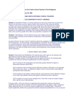 Rights and Responsibilities of A Public School Teacher in The Philippines