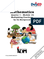 Mathematics: Quarter 1 - Module 14: Multiplying Fractions by Its Reciprocal