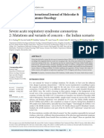 Severe Acute Respiratory Syndrome Coronavirus 2: Mutations and Variants of Concern - The Indian Scenario