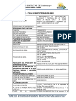 Ficha de Identificaicón de Obra