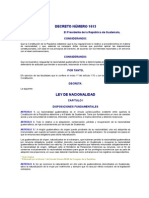 Decreto Número 1613 Ley de Nacionalidad