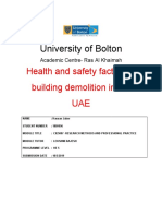 University of Bolton: Health and Safety Factors in Building Demolition in The UAE