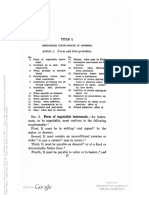 Title I. Negotiable Instruments in General. Article I. Form and Interpretation.