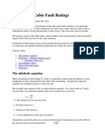 Calculating Cable Fault Ratings