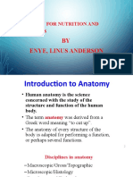 Anatomy For Nutrition and Dietetics: BY Enye, Linus Anderson