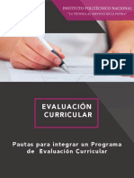 Pautas para Integrar Un Programa de Evaluación Curricular