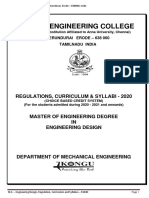 Kongu Engineering College: Regulations, Curriculum & Syllabi - 2020