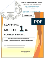 MODULE 1 Business Finance