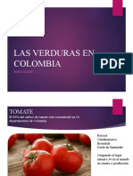 Las Verduras en Colombia