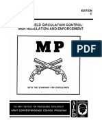 Battlefield Circulation Control - MSR Regulation and Enforcement