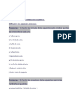 Ejercicios FORMULAS QUÍMICAS