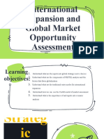 Topic 8 International Expansion Global Market Opportunity Assessment