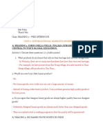 Unit 2: International Markets (Homework)