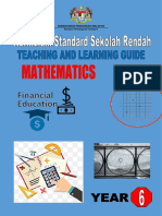 Panduan Pengajaran Dan Pembelajaran PDP KSSR Semakan 2017 Matematik Tahun 6 Versi Bahasa Inggeris