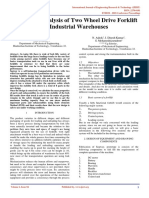 2 Wheel Drive Forklift For Industry Warehouses