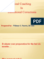 Final Coaching in Institutional Corrections: Wilmar I. Puerto, Rcrim