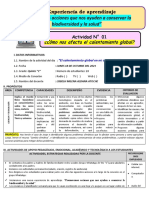 SESION 01 CYT - El Calentamiento Global en Mi Comunidad