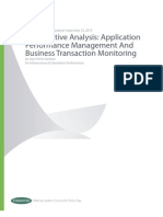 Competitive Analysis Application Performance Management and Business