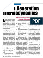 Steam Generation Thermodynamics