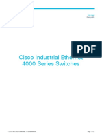 Cisco Industrial Ethernet 4000 Series Switches