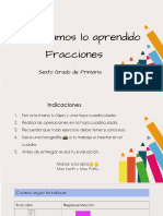 Nicoletta ASSERETO DE PAZ - P6C - Recordando Lo Aprendido - Fracciones