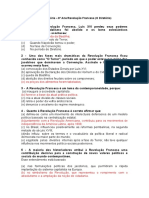 QUIZ - HISTÓRIA - 8º Ano - Revolução Francesa - Diretório