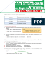 2.° Secundaria - Competencia Lingüística - La Conjunción (Material)