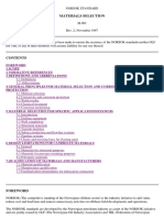 Norsok M-001 - Materials Selection Guidance