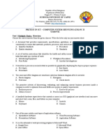 PRETEST-ICT - CSS NC II Grade-9 or 11