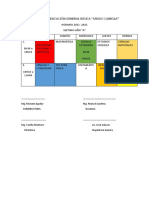 Horario de Septimo A 2021 - 2022