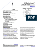 Half-Duplex, Icoupler Isolated Rs-485 Transceiver: Data Sheet