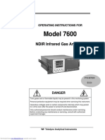 Model 7600: NDIR Infrared Gas Analyzer