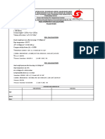 Post Hydrotest Calculations Palar River: Theoritical (0.884 X Ri/ti + A) X Vtotal