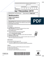 November 2019 Higher Paper 2