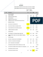 Metrado Archivo Central Hosp Iii Chimbote